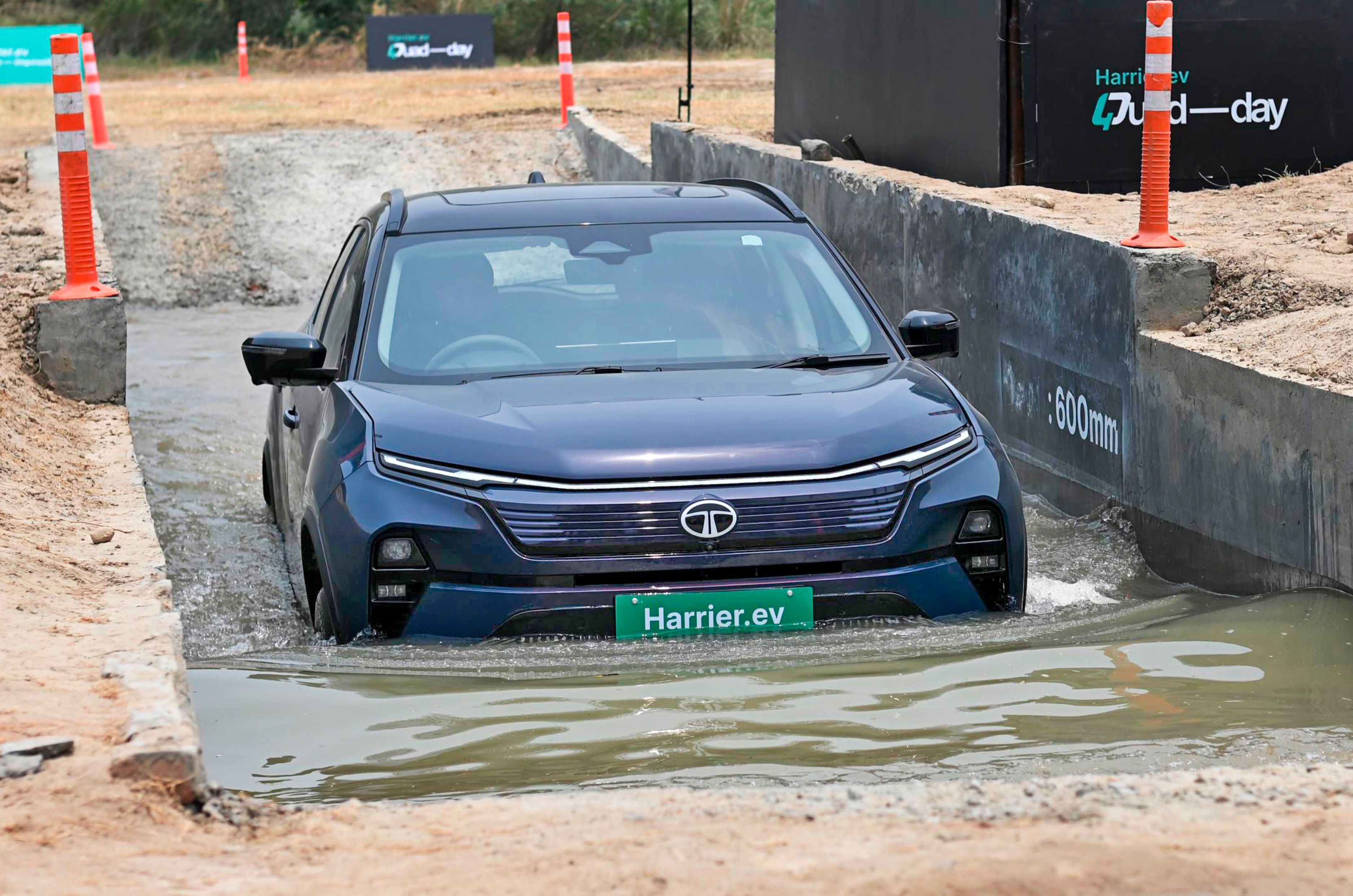 Tata Harrier EV water wading